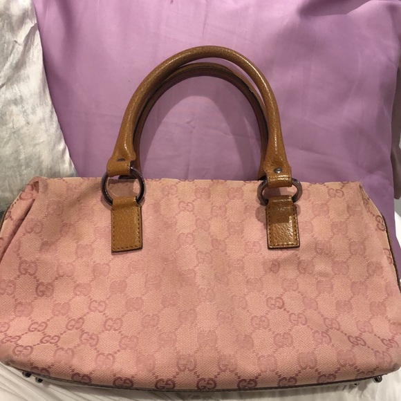 Gucci Pink GG Canvas Satchel, Great Condition❤️ - Picture 15 of 16
